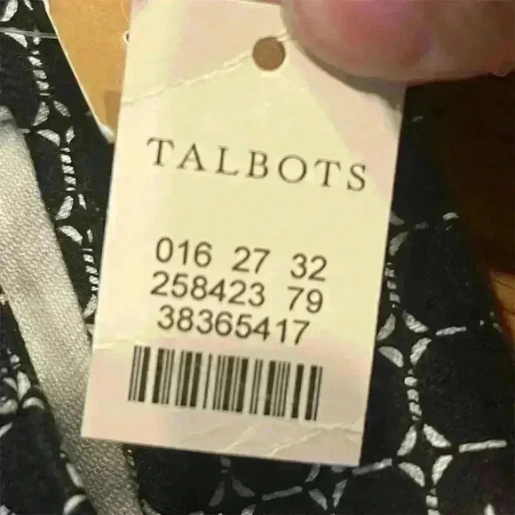 Talbots Women's Size 2 Blue Geometric Slim Ankle Pants Casual Denim - Picture 12 of 12